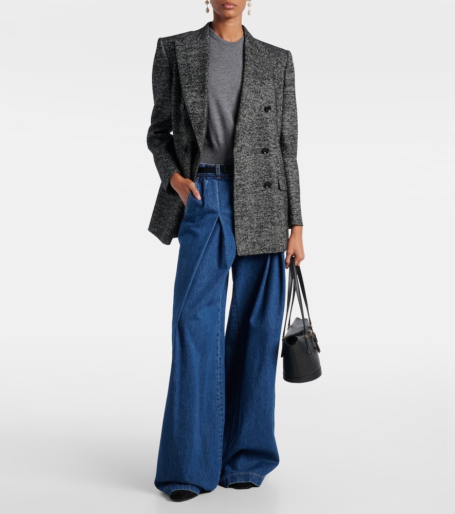 Dolce & Gabbana Straight Fit Trousers With 5 Pockets In Blue