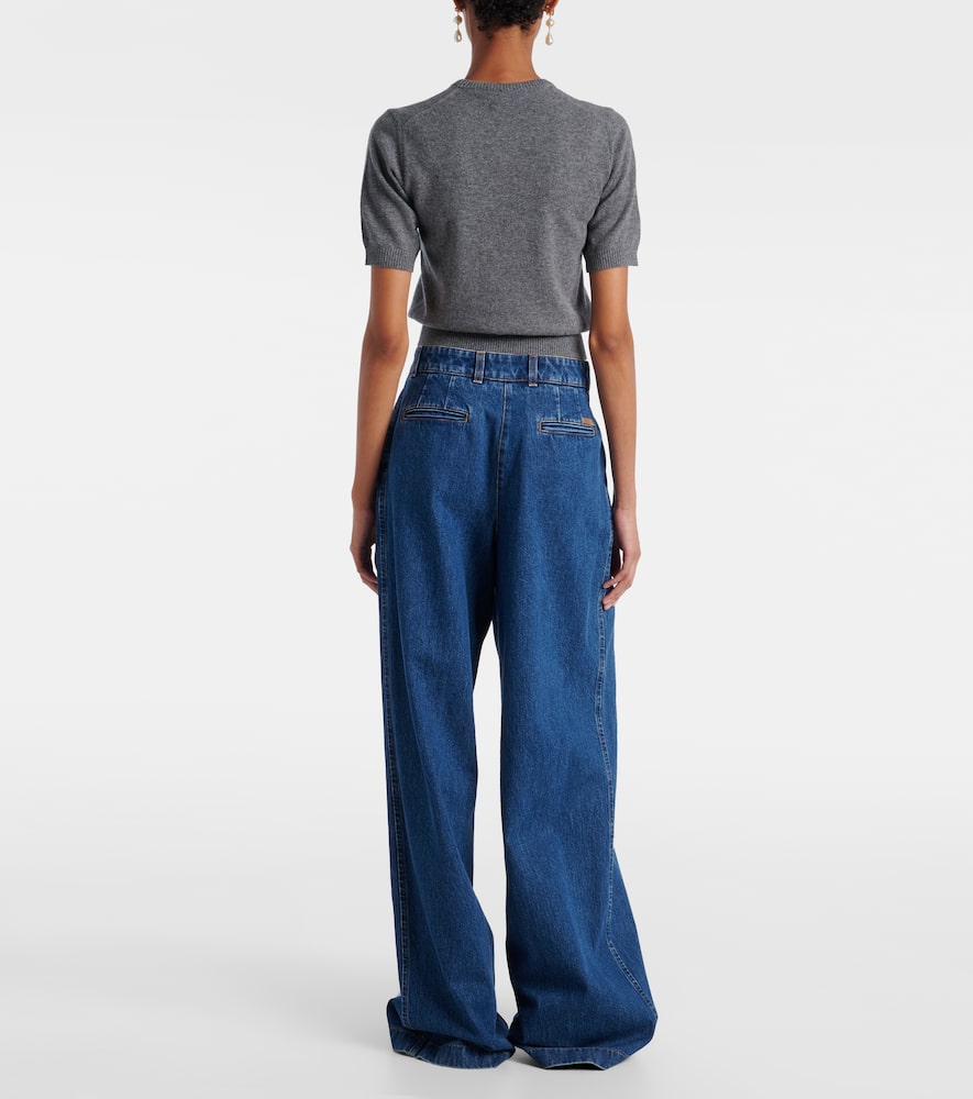 Dolce & Gabbana Straight Fit Trousers With 5 Pockets In Blue