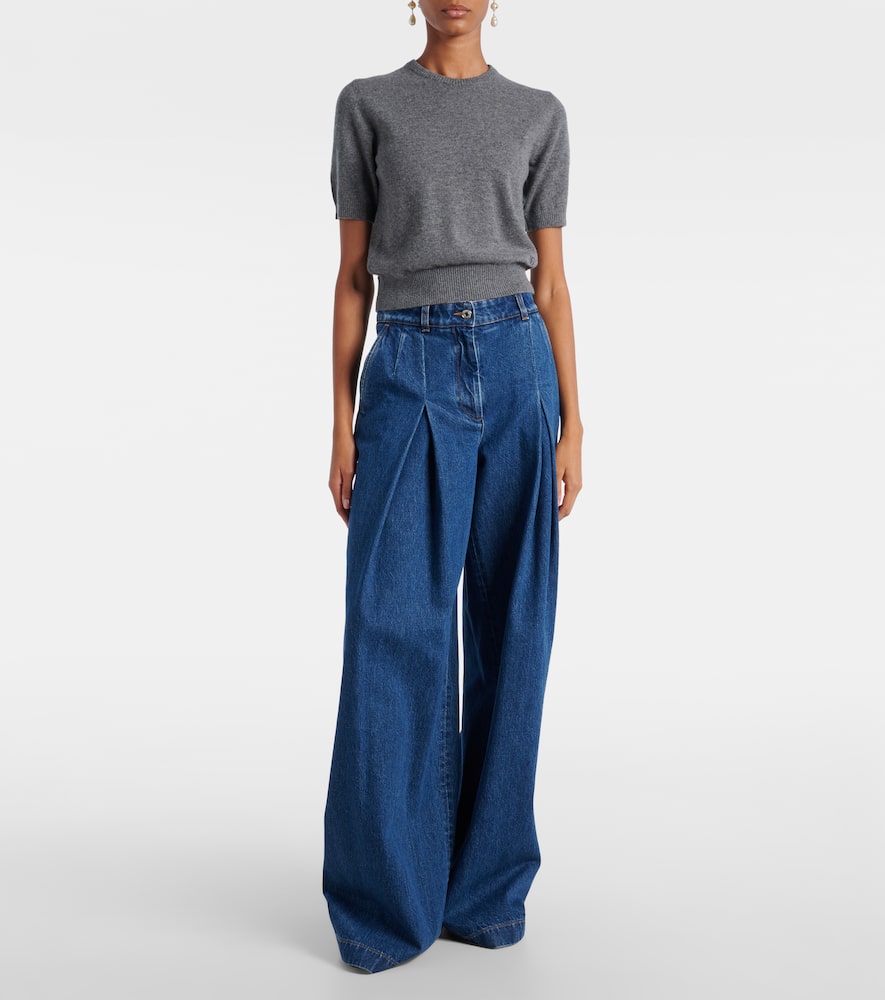 Dolce & Gabbana Straight Fit Trousers With 5 Pockets In Blue