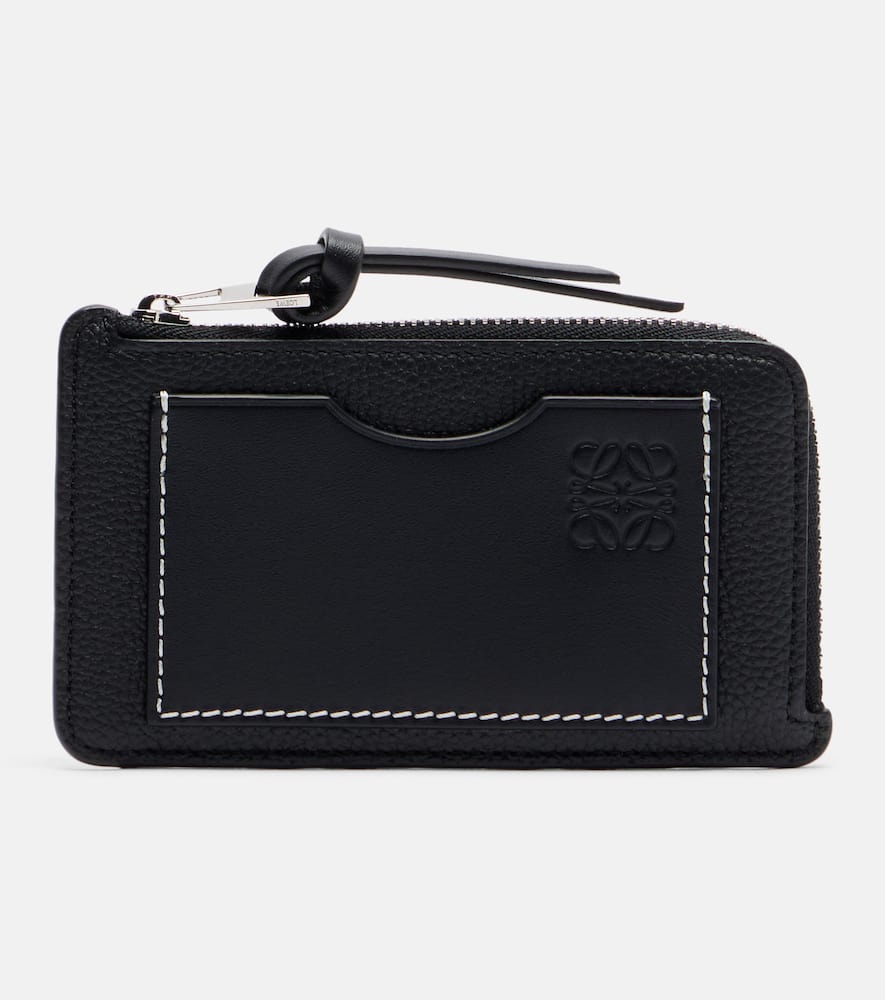 Loewe Leather Card Case In Black