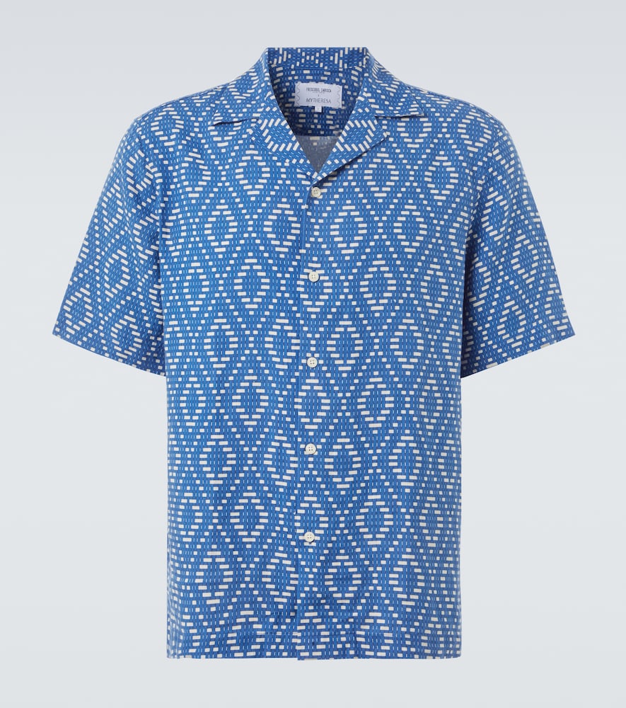 Frescobol Carioca Roberto Printed Linen Shirt