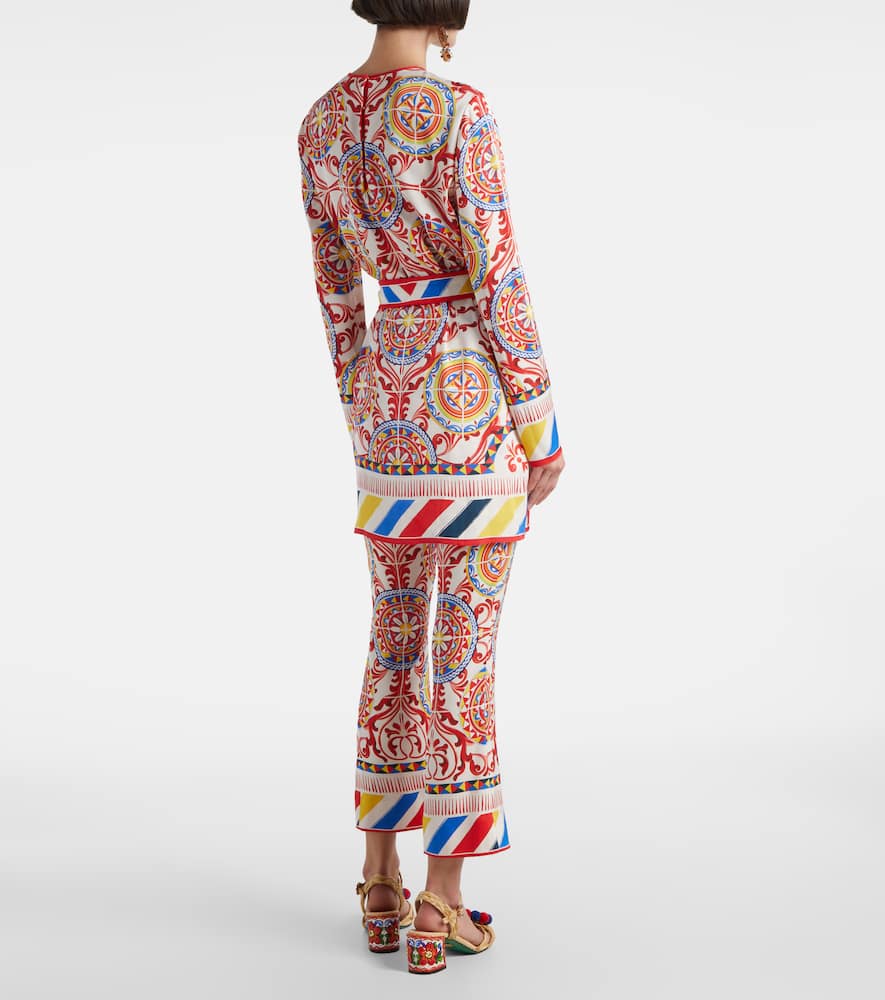 Dolce & Gabbana Bedrucktes Top Aus Seide