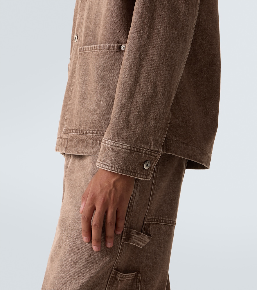  Bottega Veneta Bottega Veneta Jeansjacke Mit Veloursleder 