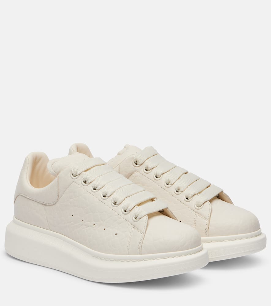 Oversized leather sneakers