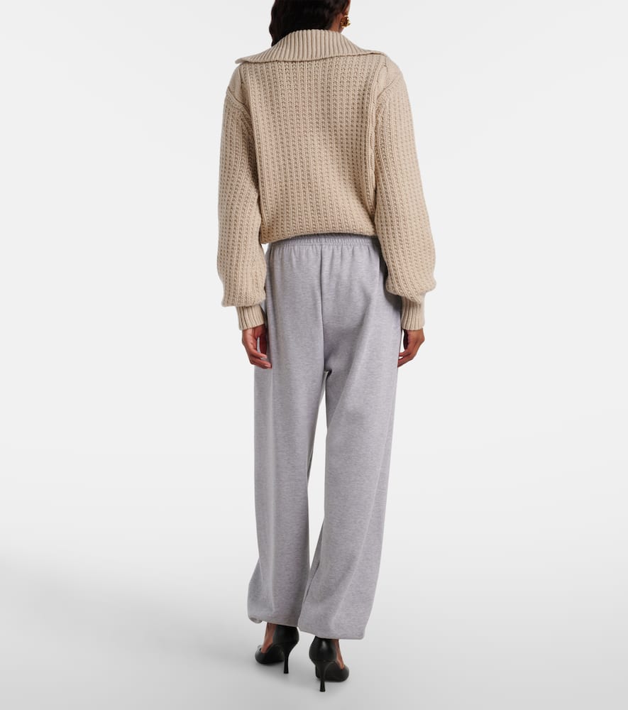 Magda Butrym Cotton-blend Sweatpants In Gray
