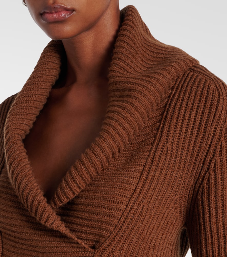 Max Mara Oversized Wool And Cashmere Jumper In Brown