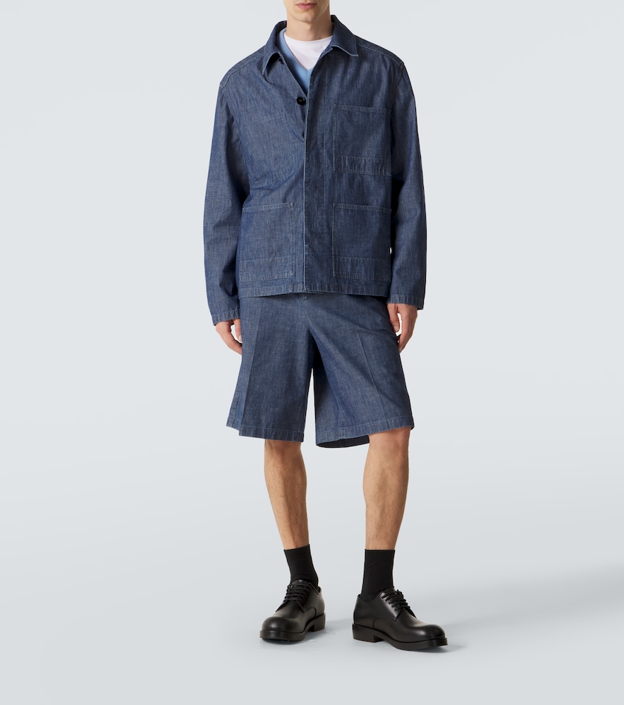  Jil Sander Jil Sander Cotton Chambray Overshirt 