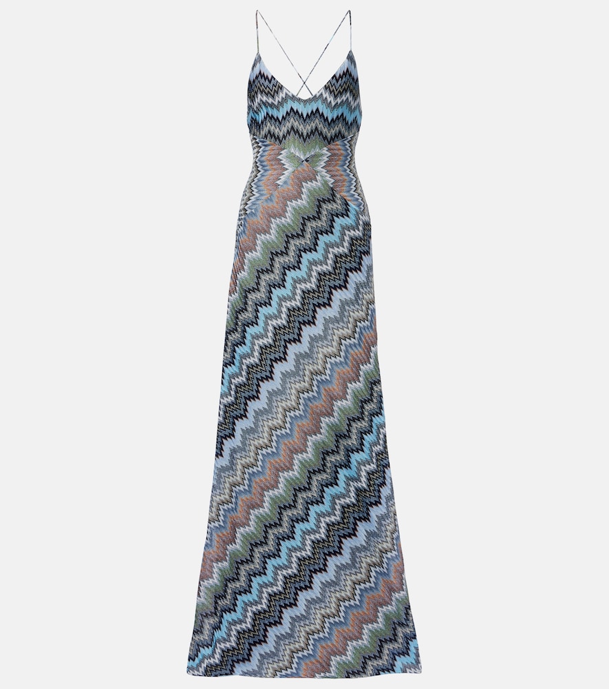 Missoni Women's Multicoloured Zigzag Maxi Dress UK Size 6 - Mytheresa