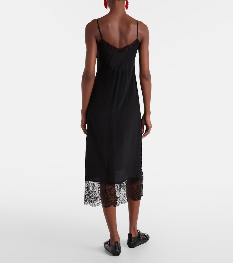  Simone Rocha Simone Rocha Lace-trimmed Satin Slip Dress 