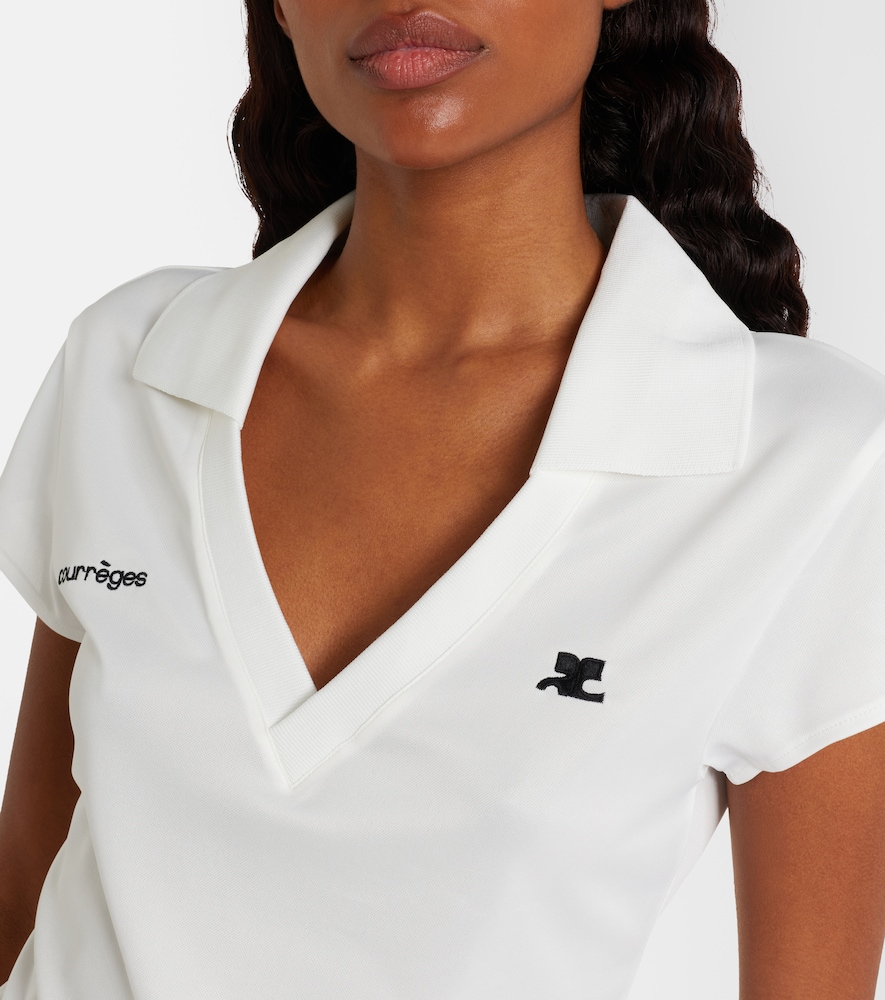 Courrèges Logo Jersey Polo