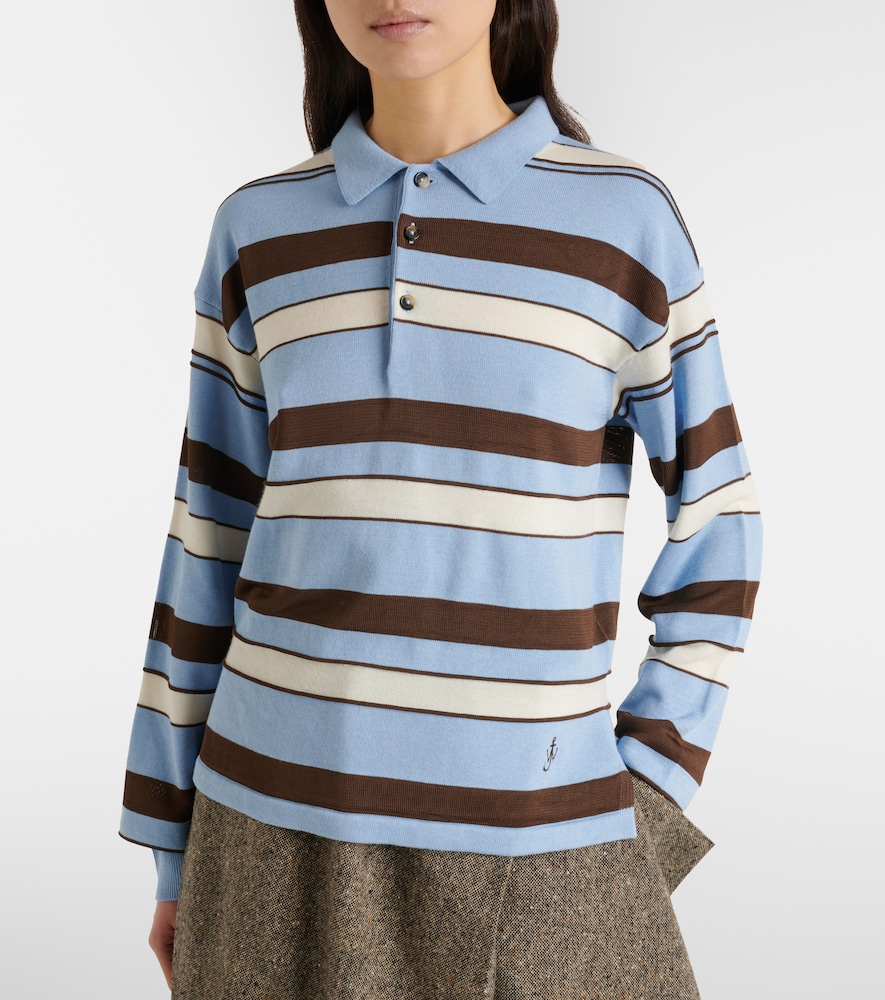  Jw Anderson Jw Anderson Striped Polo Shirt 