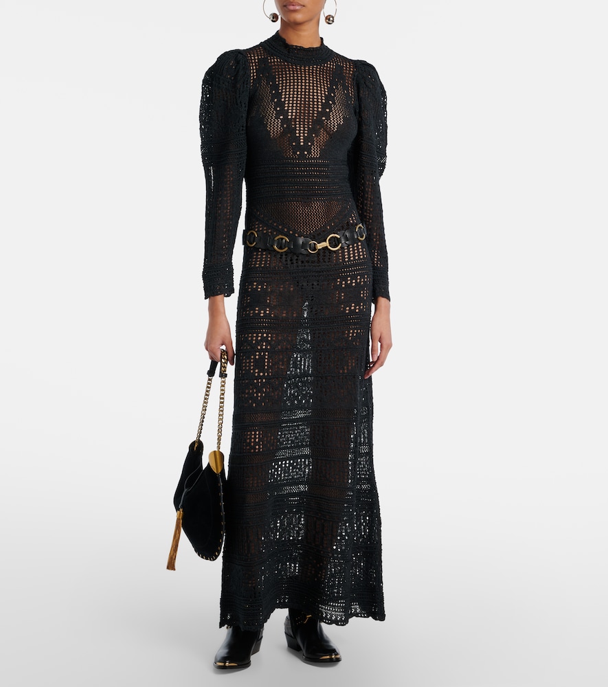 Dione Open-Knit Maxi Dress