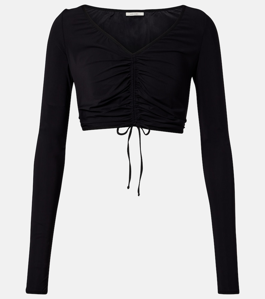 Nensi Dojaka Ruched crop top