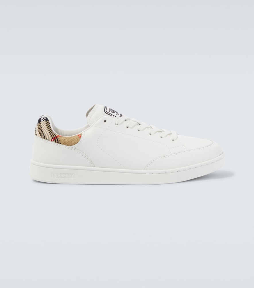 Burberry Set Check leather sneakers