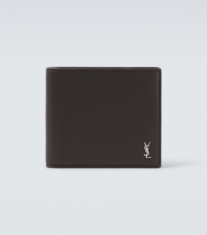 Saint Laurent Tiny Cassandre East/West leather wallet
