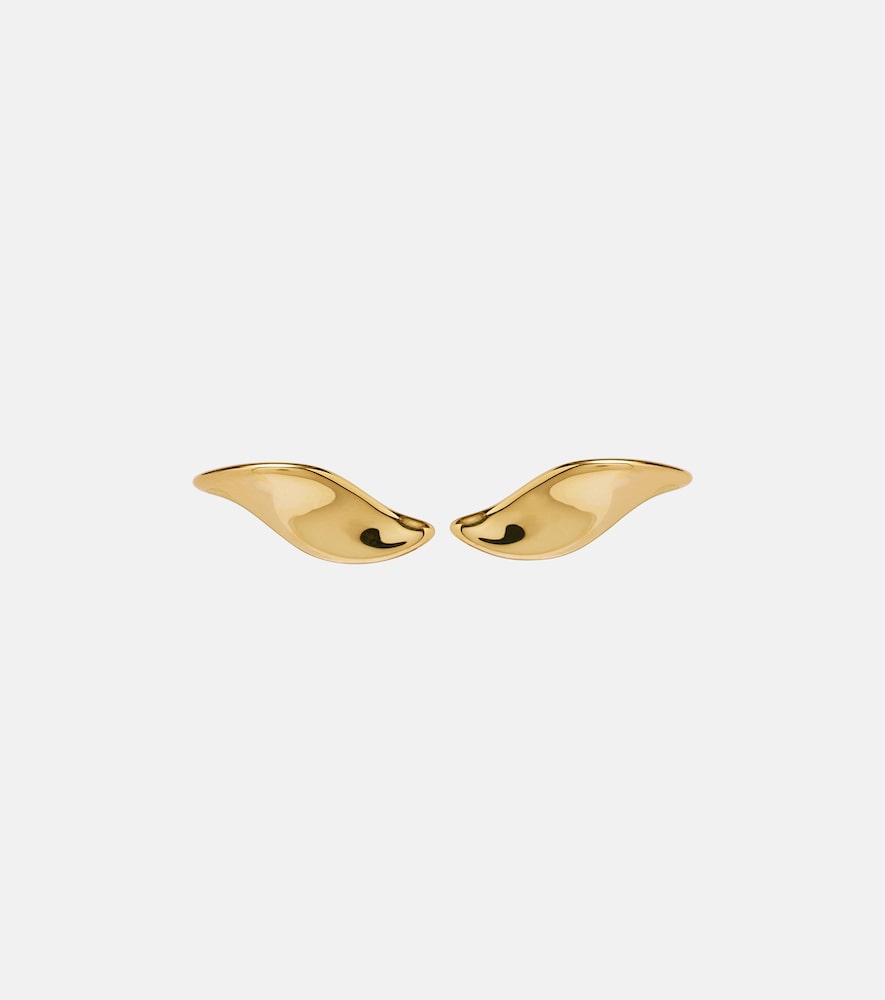 Leaf clip-on earrings