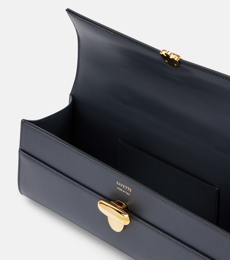  Savette Savette Symmetry Slim Leather Top-handle Bag 