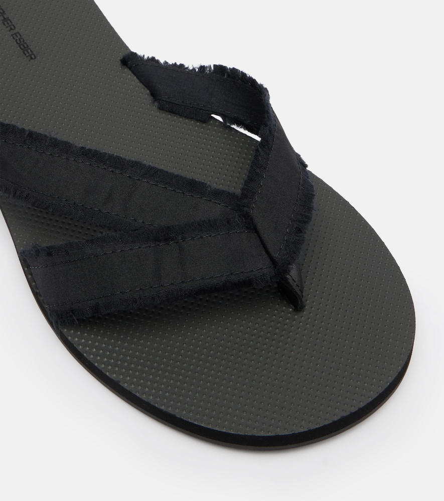  Christopher Esber Christopher Esber Freya Satin Thong Sandals 