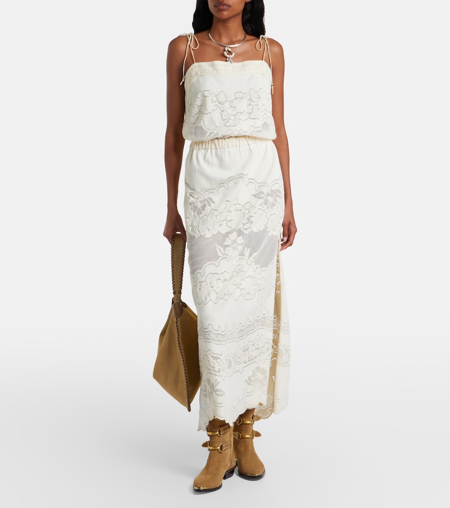  Isabel Marant Isabel Marant Maxikleid Souane Aus Einem Baumwollgemisch 