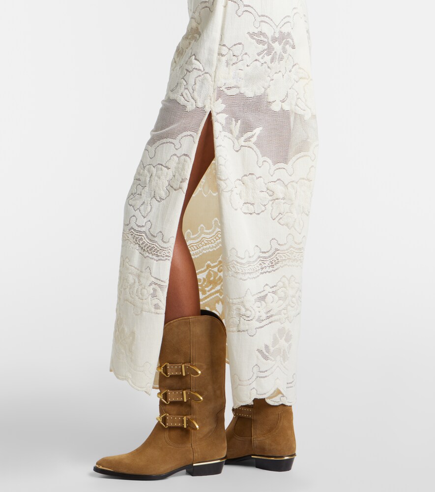 Isabel Marant Isabel Marant Maxikleid Souane Aus Einem Baumwollgemisch 