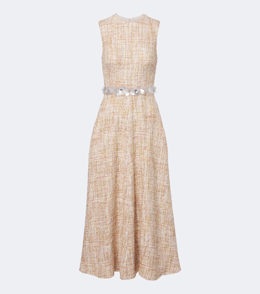 Verziertes Midikleid Maisie aus Tweed
