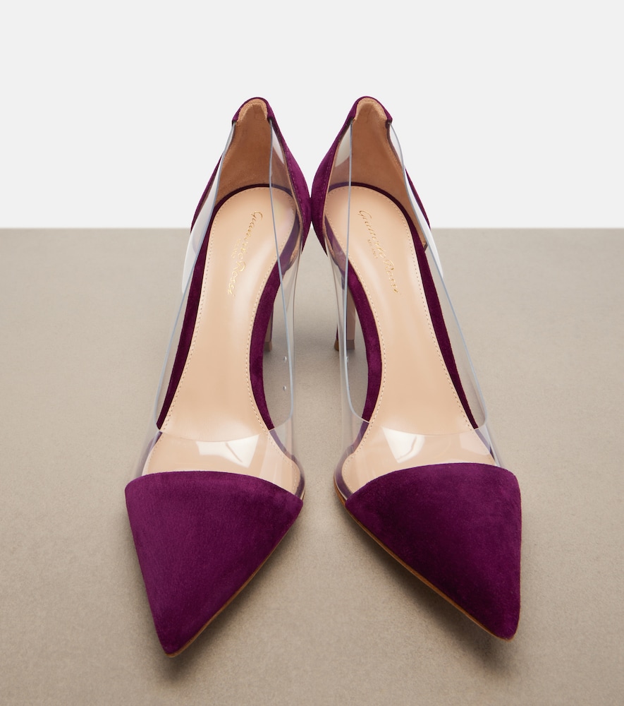 Plexi Suede And Tpu Pumps