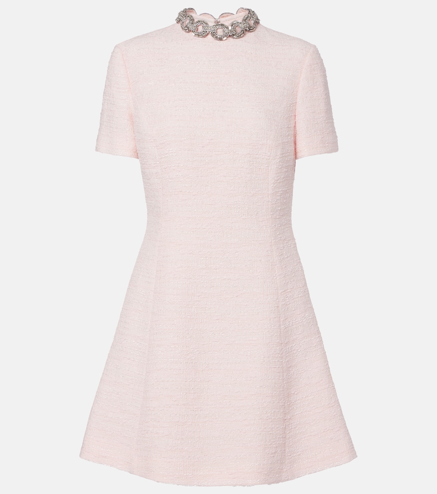 Valentino Embellished tweed minidress