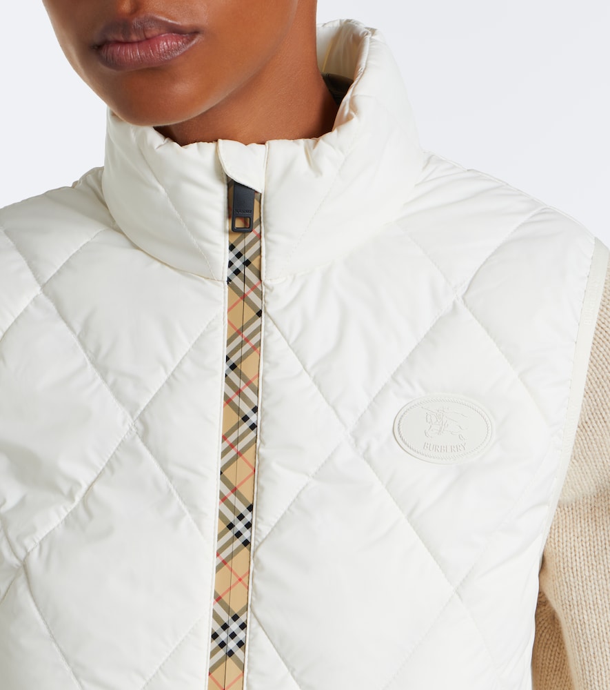 Burberry Check Quilted Vest