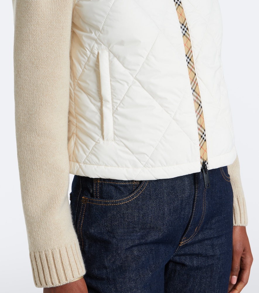 Burberry Check Quilted Vest