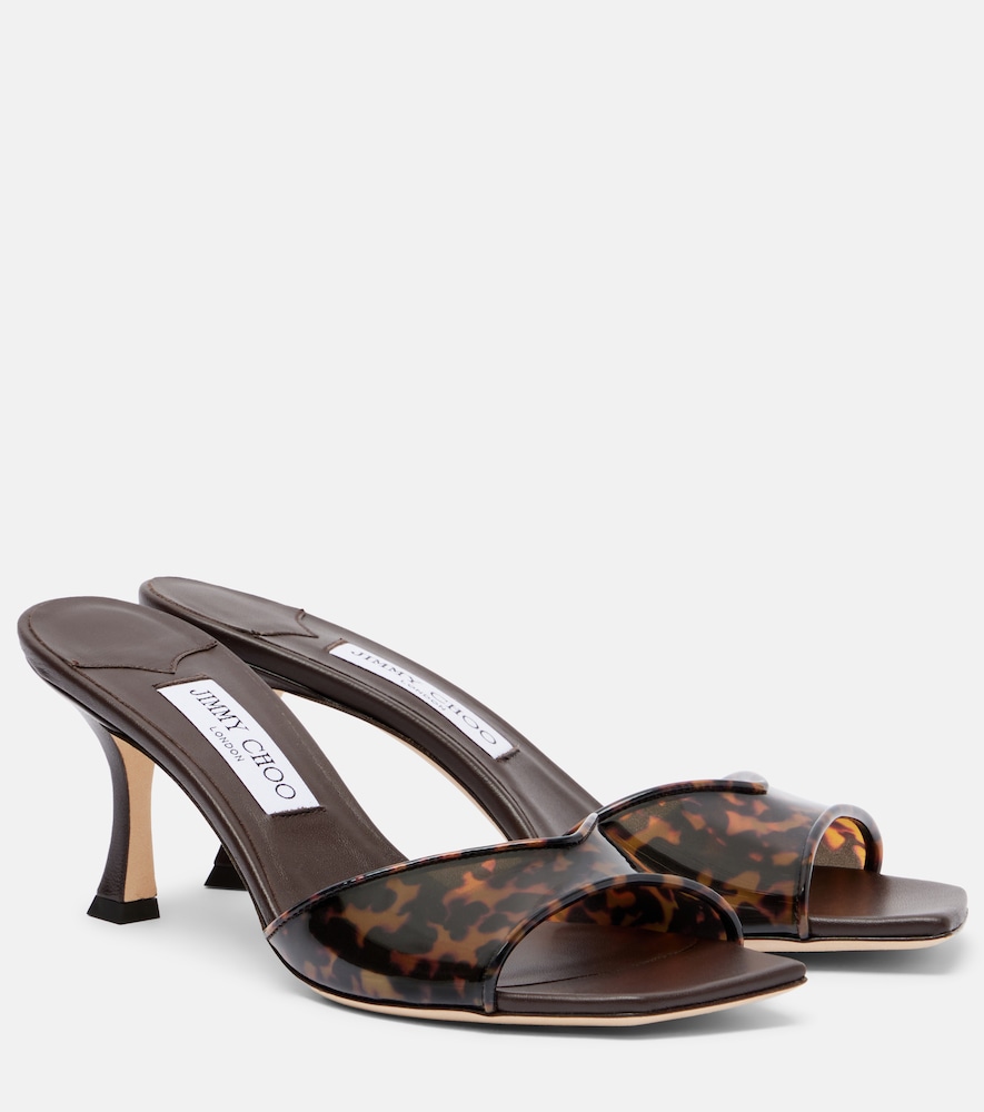 Jimmy Choo Women's Brown Skye Leopard-Print Tpu Mules UK Size 4.5 - Mytheresa