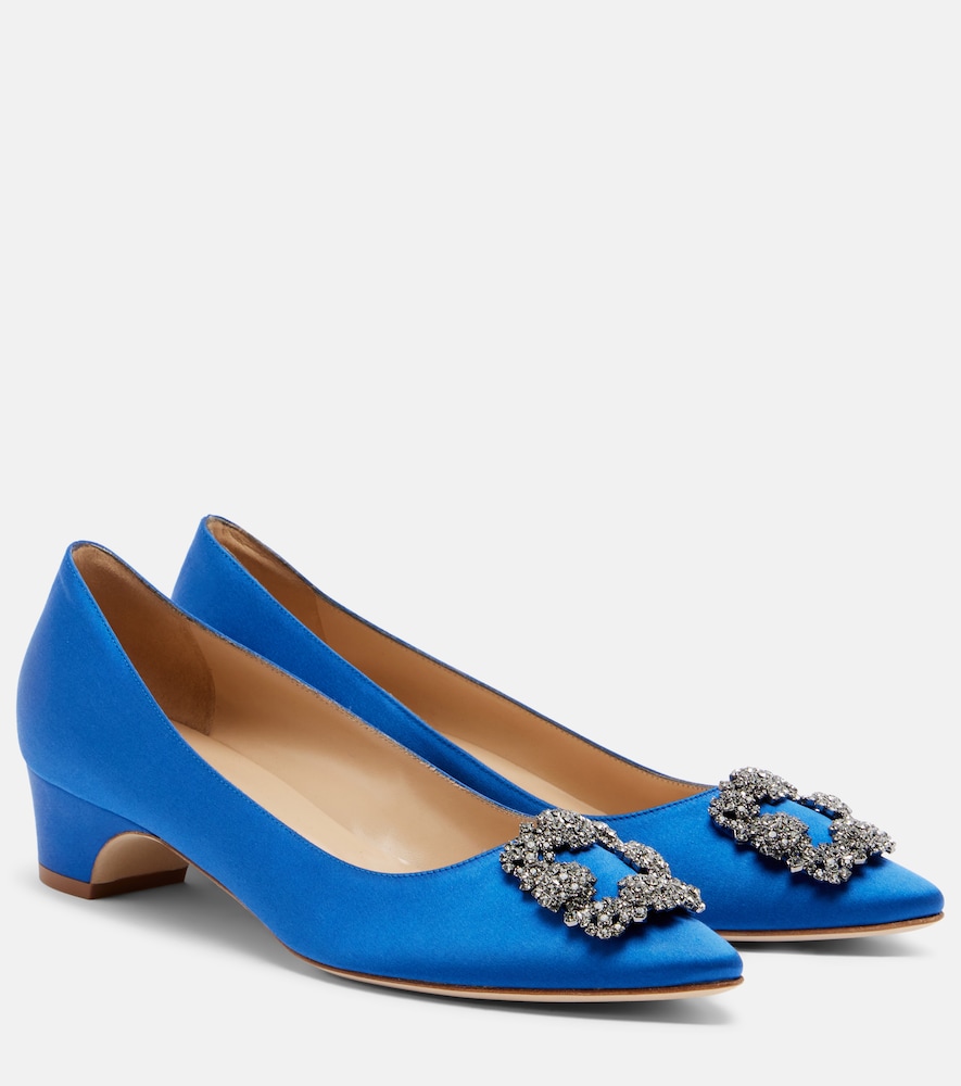 Manolo Blahnik Hangisi embellished satin pumps | Thumbnail 7 Manolo Blahnik Hangisi embellished satin pumps | Thumbnail 7