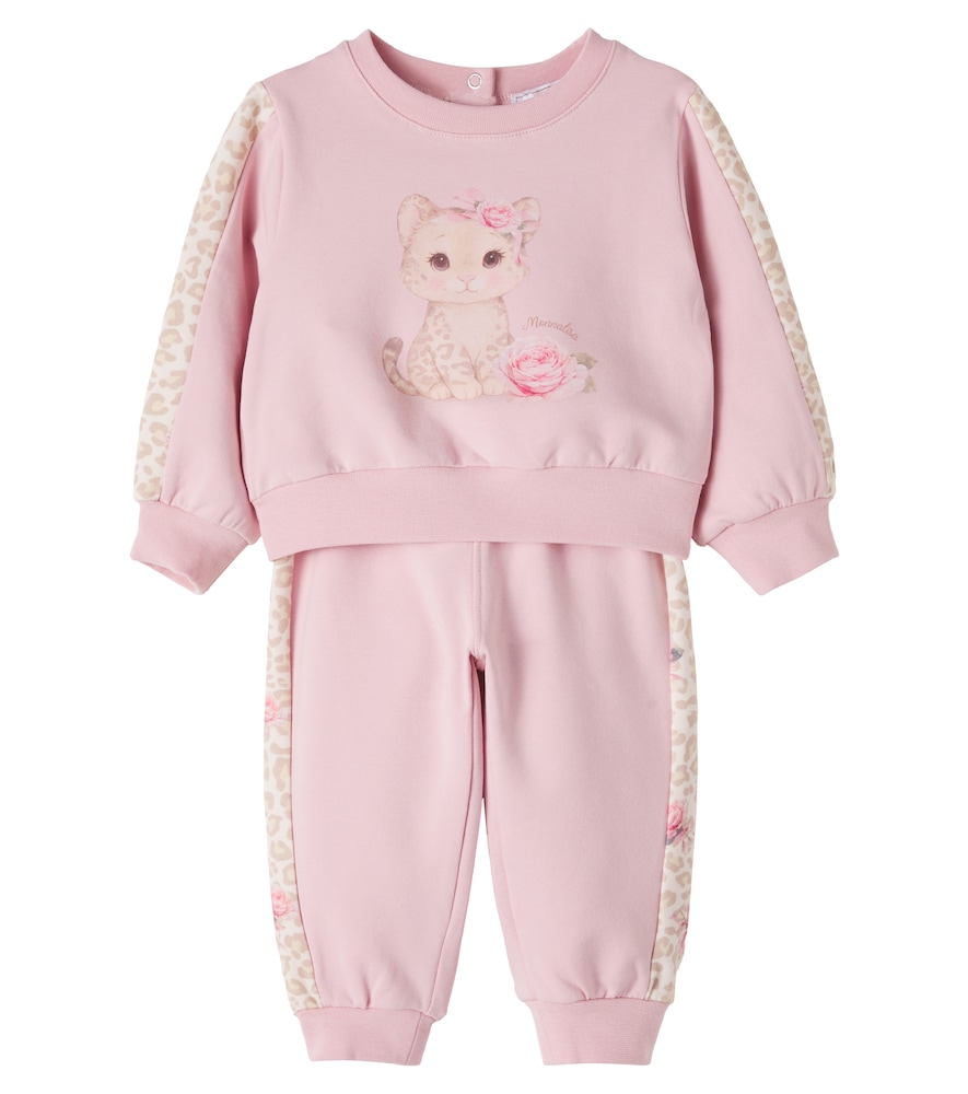 Baby â Set felpa e pantaloni in misto cotone