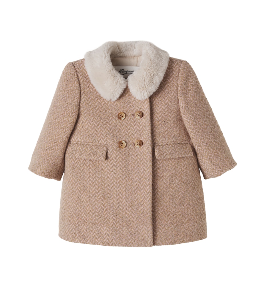 Baby – Cappotto Moka in misto lana