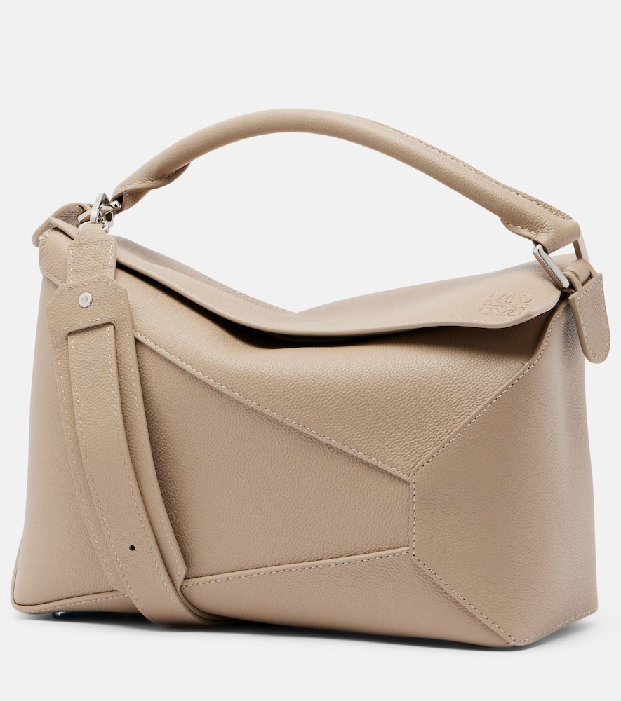 Borsa a mano Puzzle Edge Medium in pelle