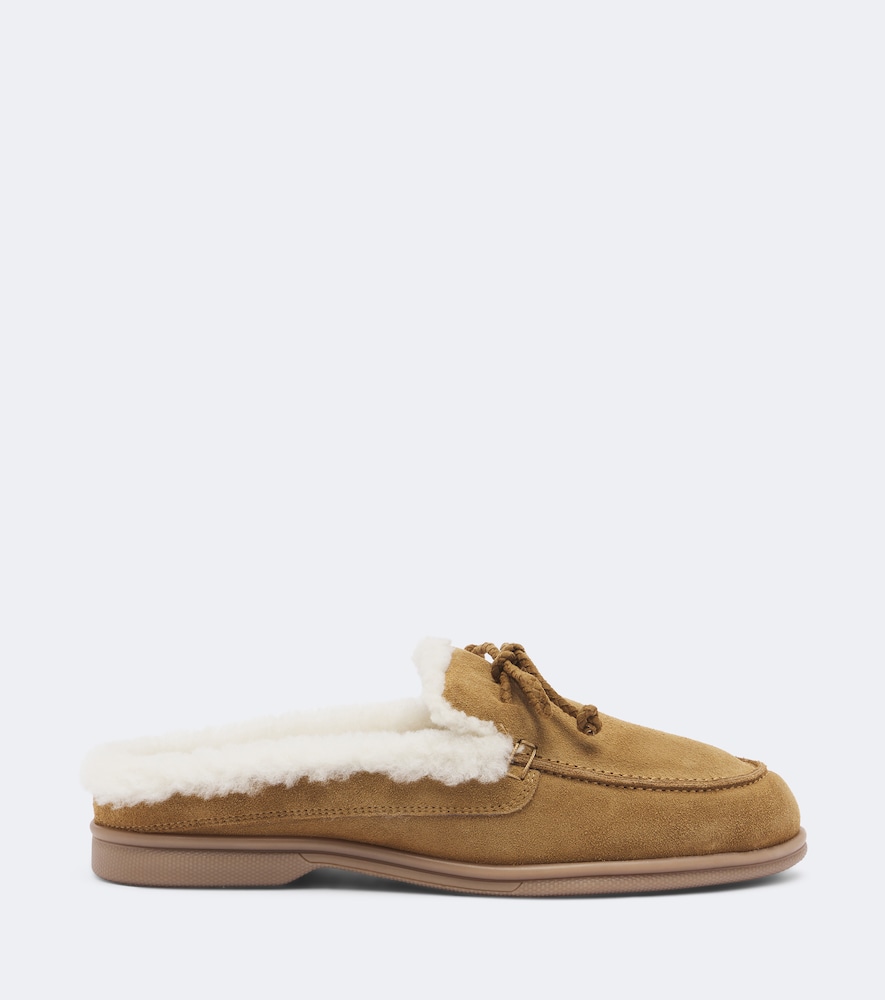 Shearling-Lined Mules
