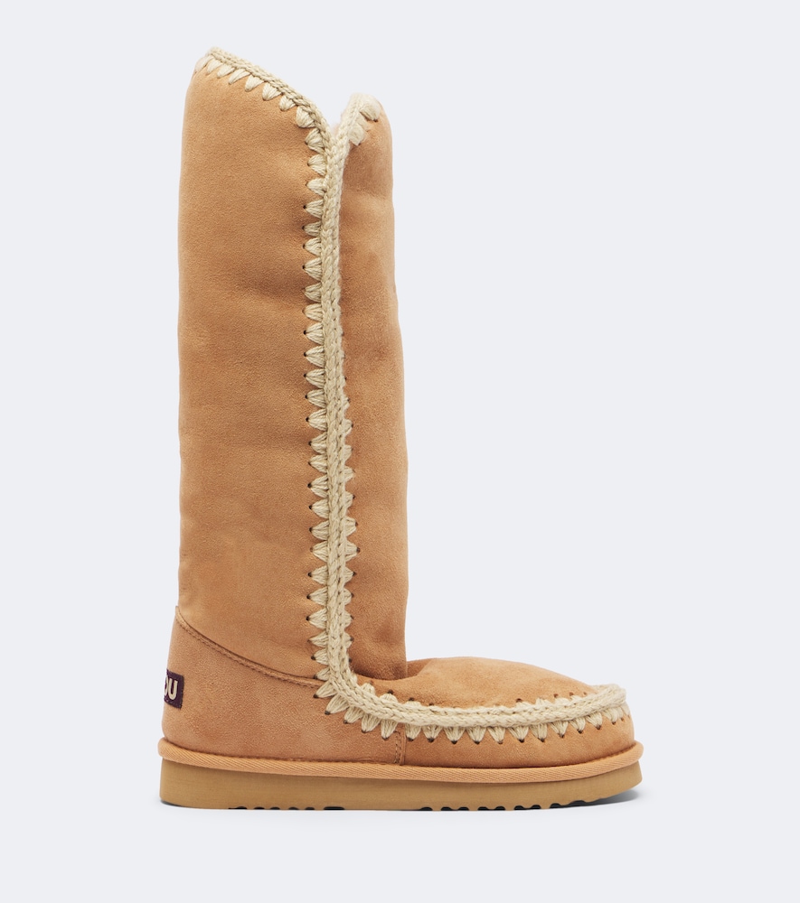 Shearling-Lined Knee-High Boots