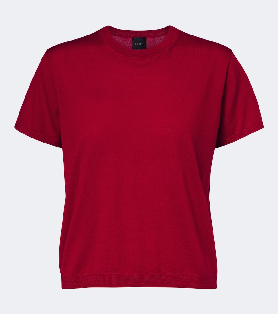 Leset James Wool Sweater In Red