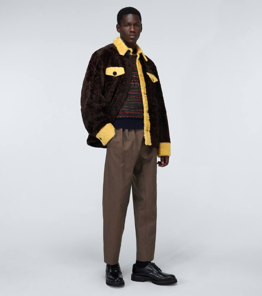 WALES BONNER BRIXTON SHEARLING JACKET