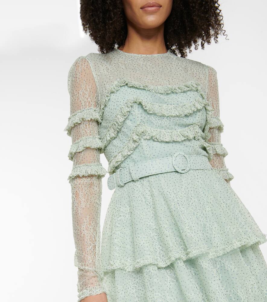 COSTARELLOS MIRANNE CHANTILLY LACE GOWN,P00546692