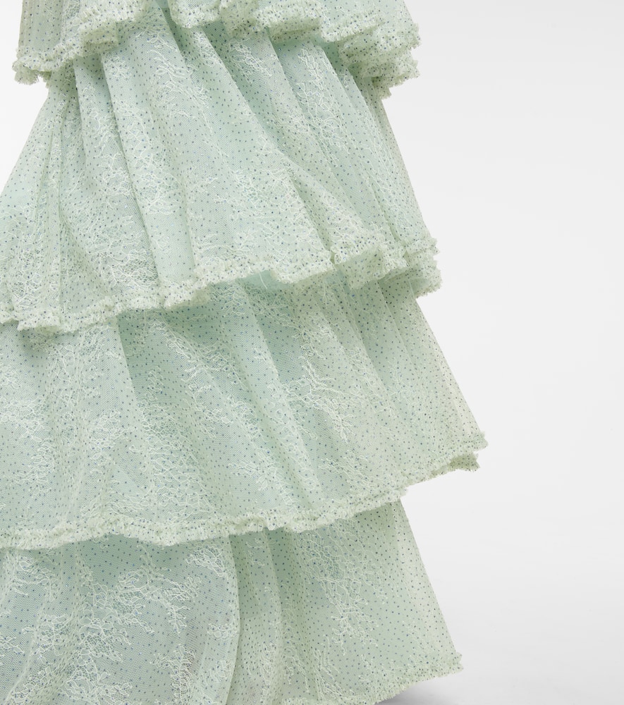 COSTARELLOS MIRANNE CHANTILLY LACE GOWN,P00546692