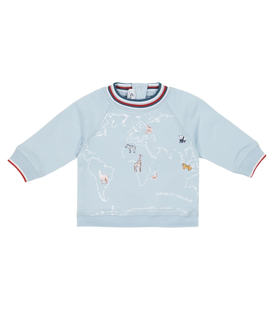 Tartine et Chocolat Baby embroidered cotton sweatshirt