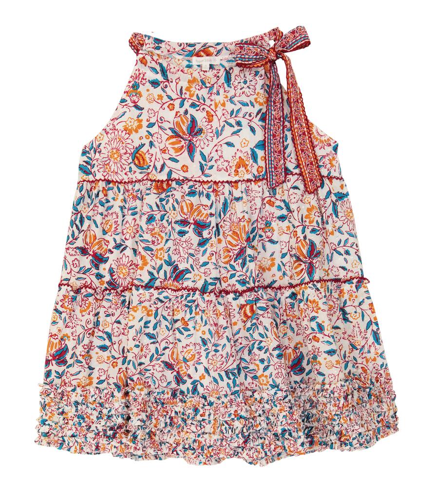 Poupette St Barth Kids Carine floral cotton dress