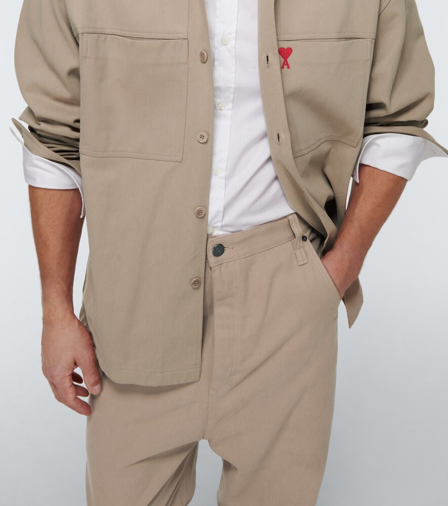  Ami Paris Ami Paris Gerade Hose Alex Fit Aus Gabardine 