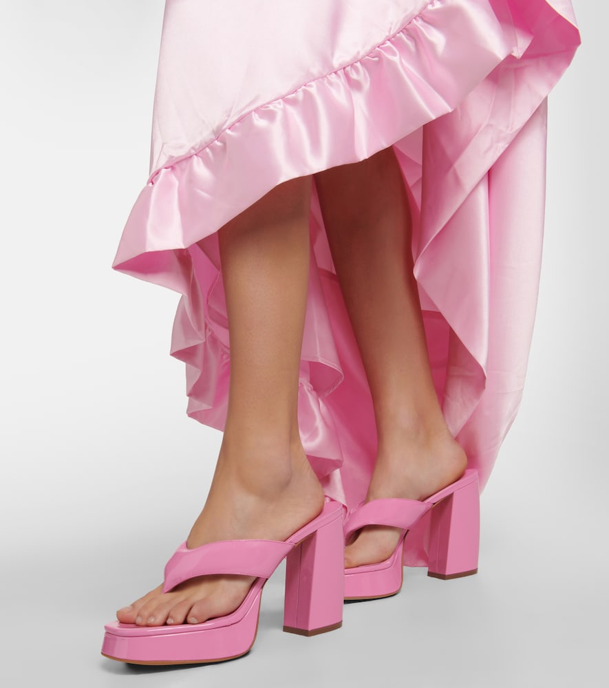 Leather Platform Sandals