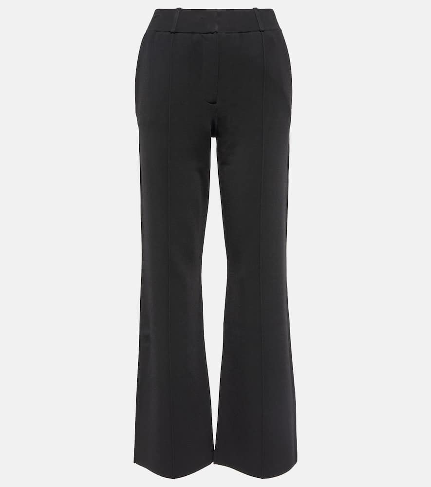 Shop Joseph High-rise Cady Straight Pants In Black