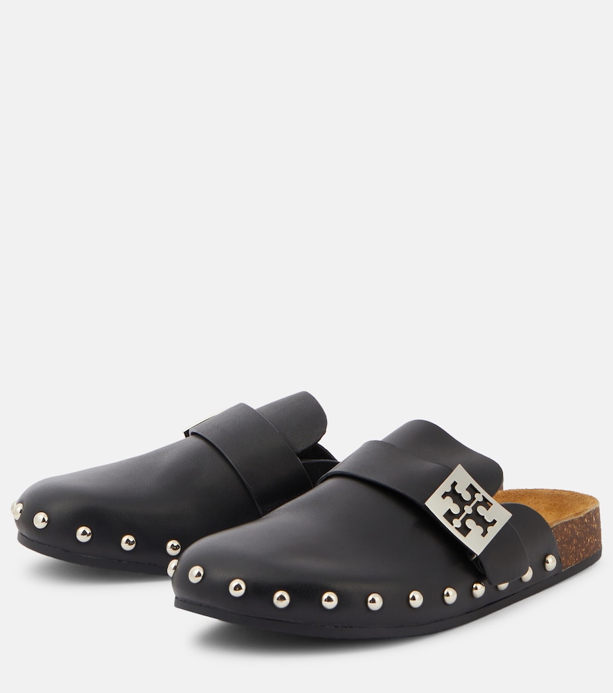  Tory Burch Tory Burch Mellow Studded Leather Slippers 