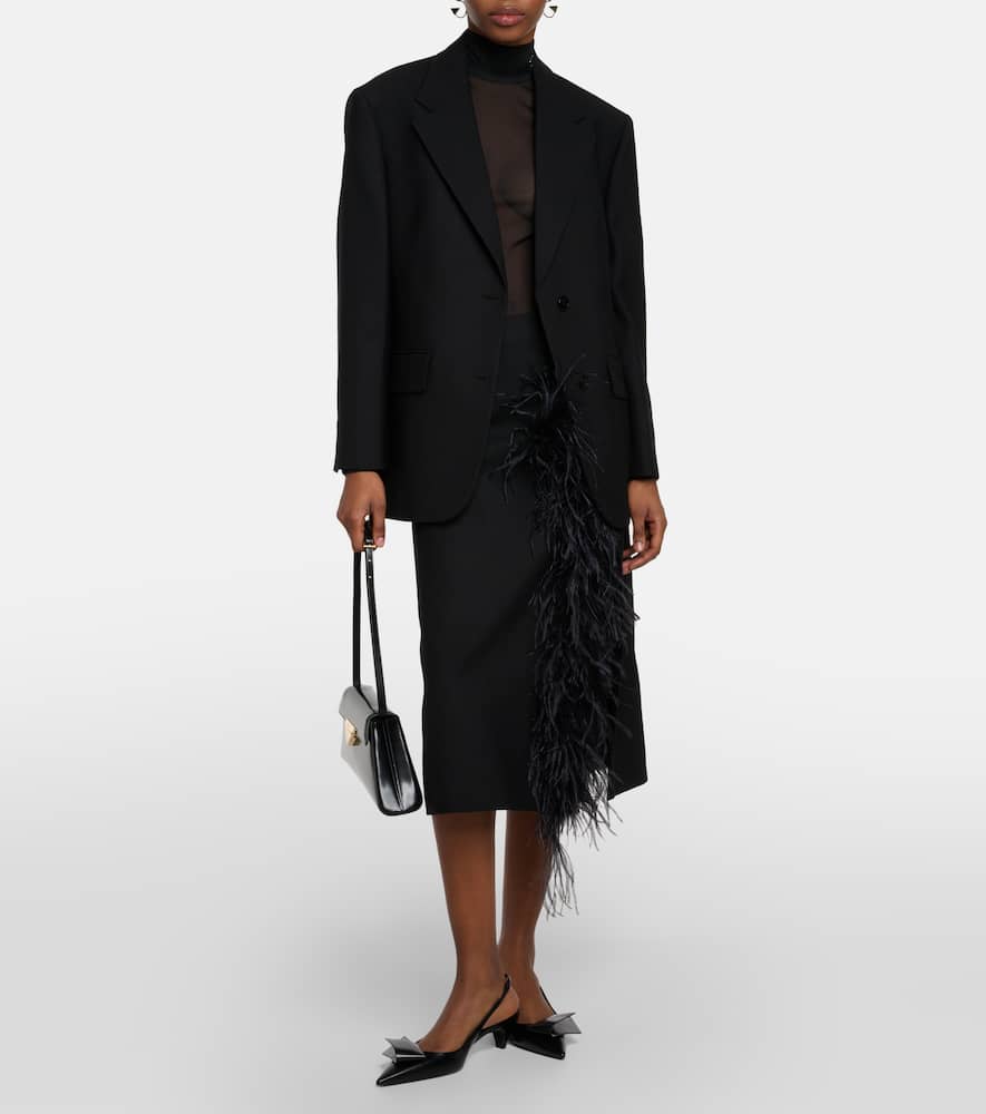 Prada Blazer Jacket In Black