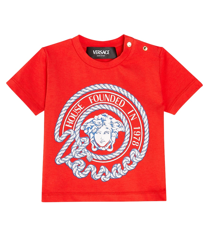 Versace Kids Baby Medusa cotton-blend jersey T-shirt