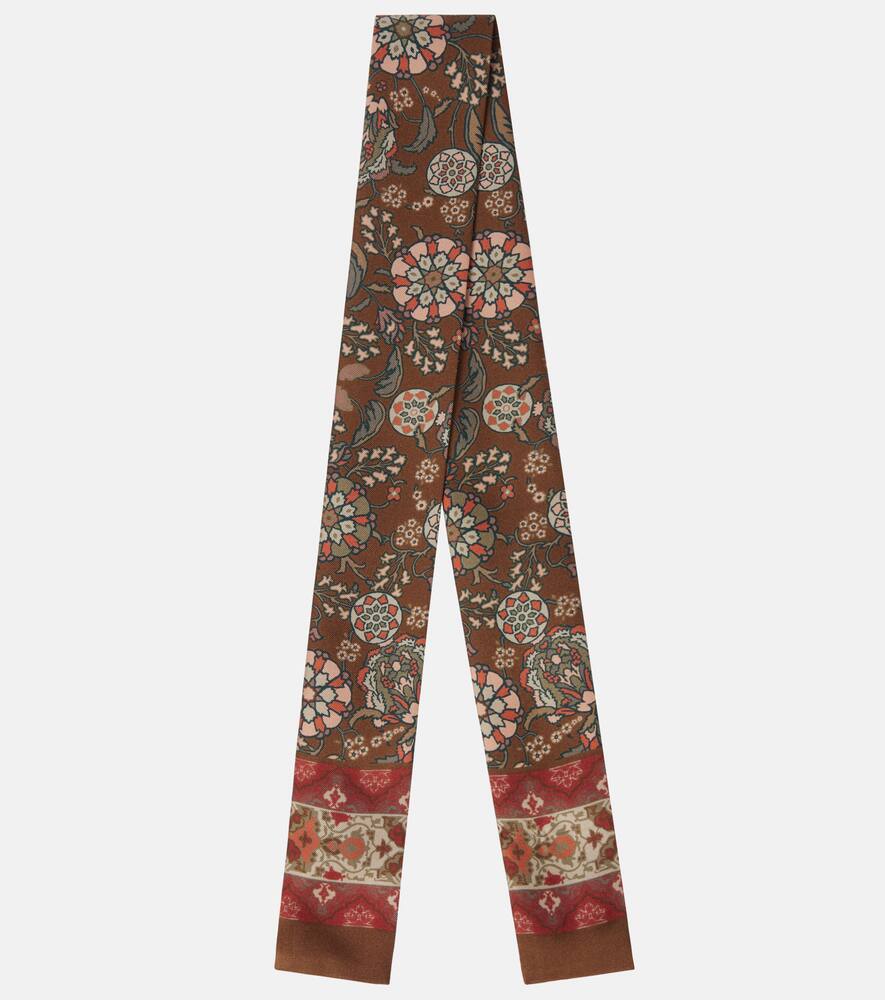 Loro Piana Printed silk twill scarf
