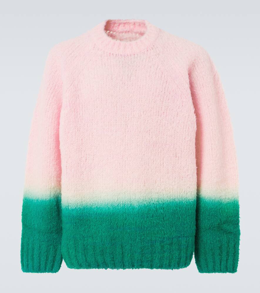 Sacai Gradient wool-blend sweater